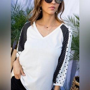 Black & White Polka Dot Blouse